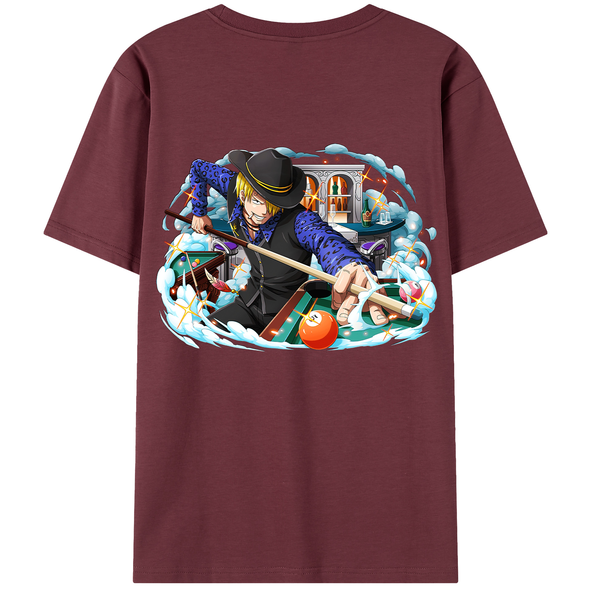 ワンピース サンジ ONE PIECE Sanji 綿100％半袖Tシャツ（背面プリント）
